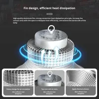 Éclairage LED anti-éblouissement sans ombre IP65 pour terrain de basket-ball, courts de badminton intérieurs, gymnases, angle de faisceau de 120°, éclairage suspendu 220V