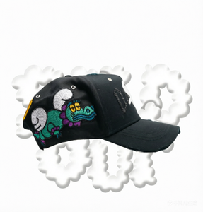 <span class=keywords><strong>Gorra</strong></span> de béisbol de gamuza de diseñador de alta calidad con ala ancha, bordado de diamantes de imitación y detalles en cromo dorado 24k, El Hat - Product Image 6