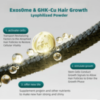 2billion Exos GHK-Cu Polvo Liofilizado para el Crecimiento del Cabello, Solución Profesional Anticaída, Estimulación de Folículos, Tratamiento de Regeneración