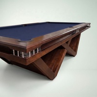 Table de billard en bois massif de qualité supérieure, 7 pieds, table de billard en ardoise, pieds en forme de W, artisanat de luxe pour villa, club, resort
