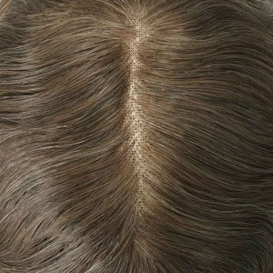 U.<strong>S</strong>. STOCK HS7 Full Swiss Lace <strong>Hair</strong> System Bleached Knots Realistic Hairline <strong>Men</strong> Wig Toupee - Product Image 3