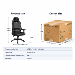 <span class=keywords><strong>Sedia</strong></span> da <span class=keywords><strong>Gaming</strong></span> Gamer Ruixing Personalizzata in Pelle di Grandi Dimensioni Basculante per Computer Ergonomica Regolabile in Metallo Premium - Product Image 3