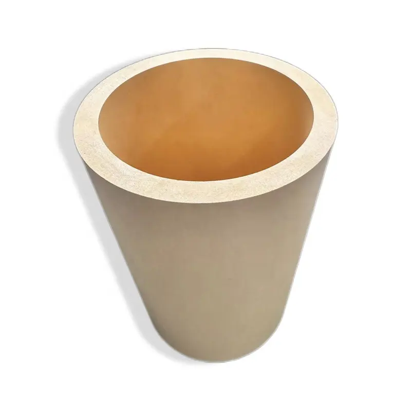 High mechanical strength and heat resistance magnesia stabilized zirconia ceramic crucible cup for smelting metal