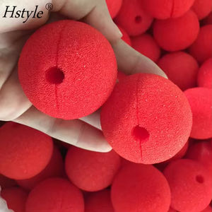 हेस्टाइल 25 पीसी लाल सर्कस क्लोज सुंदर नाक क्रिसमस पोशाक परंपरा पार्टी कोस्प्ले लाल नाक दिन हेलोलीन डेकोर - Product Image 3