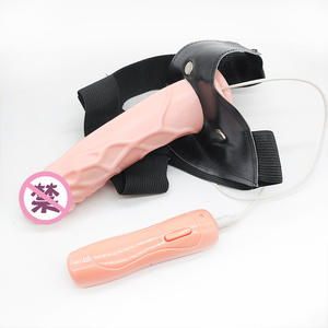 ディルドドンペニスレスビアンカップル大人のおもちゃのための革ハーネスペグのストラップ - Product Image 4