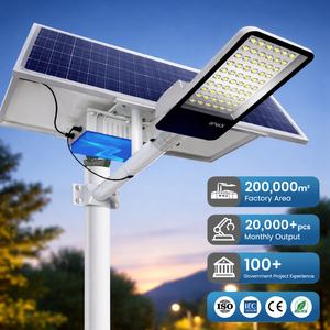 Lampu Jalan Tenaga Surya Aluminium dengan Tiang Tahan Air 500W untuk Jalan, Taman, Dinding, dan Jalan Raya - Product Image 1
