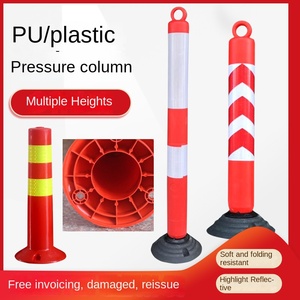 Columna <span class=keywords><strong>de</strong></span> Protección Vial <span class=keywords><strong>de</strong></span> TPU Elástico Reflectante Rojo <span class=keywords><strong>de</strong></span> 100 cm, Duradera, Anticolisión, Aislante, <span class=keywords><strong>de</strong></span> EVA, <span class=keywords><strong>de</strong></span> Plástico PU - Product Image 2