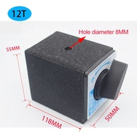 Base magnétique de type V 4T 5T 6T 8T 10T 12T pour indicateur de cadran, support de table magnétique avec interrupteur pour coupe-fil