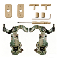 Support de casque tactique réglable, léger et durable, adaptateur de rail ARC pour casque ou protège-oreilles tactiques