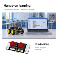 Module de commutation numérique à bouton-poussoir 2 canaux, clavier tactile momentané PH2.0 pour Arduino ESP32 STM32 STEM DIY Contrôle Éducation