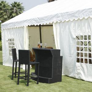 กลางแจ้งด้านนอกรอบเรซินหวาย Polyหวายบาร์เคาน์เตอร์กลางแจ้งเคาน์เตอร์บาร์ - Product Image 3