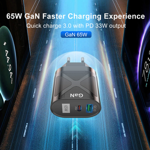 <span class=keywords><strong>Cargador</strong></span> GaN de 65W para iPad, <span class=keywords><strong>iPhone</strong></span> <span class=keywords><strong>13</strong></span> Pro Max, QC3.0, PD 33W, <span class=keywords><strong>USB</strong></span> Tipo <span class=keywords><strong>C</strong></span>, Carga Rápida para Samsung S22, Xiaomi Mi 12, Enchufe KR - Product Image 2