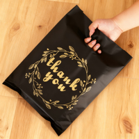Sacs de courses en plastique LDPE personnalisés avec poignée Flexiloop sérigraphiée, recyclables pour chaussures et usage commercial en boutique
