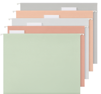 Carpeta colgante tamaño carta estándar verde para archivador, organizador de oficina, 10 unidades