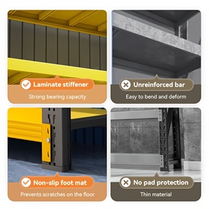 Étagères en fer robustes, étagère <span class=keywords><strong>de</strong></span> rangement personnalisable pour <span class=keywords><strong>garage</strong></span>, installation facile, multicolores, usage commercial et domestique - Product Image 3
