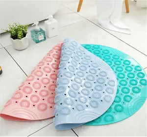 PVC anti-dérapant Tapis de Bain PE Silicone Tapis De Douche brosse à pied peau morte Point Perle padbathroom tapis antidérapant