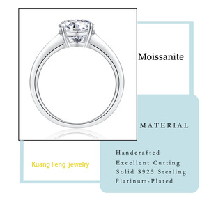 Anello <span class=keywords><strong>Solitario</strong></span> in <span class=keywords><strong>Argento</strong></span> Sterling 925 Placcato Platino con Moissanite Taglio Ovale 4.5CTW, Design Elegante per Donna, Idea Regalo - Product Image 3