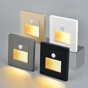 86 loại LED nhúng cảm biến chuyển động bước ánh sáng hành lang khách sạn cầu thang tường ánh sáng ban ngày cảm biến ánh sáng ban đêm - Product Image 1