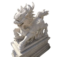 Statues de dragons chinois en marbre blanc, statue de dragon en marbre blanc, sculpture de dragon en marbre à vendre
