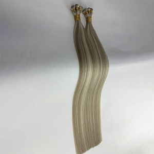 Extensions de cheveux 100% Remy vierges russes blondes, tissées à la main, avec base en PU sans couture, double épaisseur, qualité 12A, Genius Weft - Product Image 2