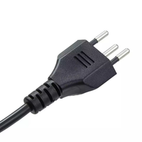 Câble d'extension IEC 3 broches noir/blanc, longueurs de câble 5m/2m, 13A/10A, PVC/RUBBY, 100% cuivre, C15, appareil électroménager, VDE
