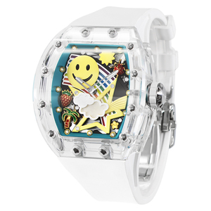 Montre mécanique automatique de nouvelle conception, verre saphir transparent, montre-bracelet mécanique de luxe étanche, OEM personnalisé L - Product Image 2