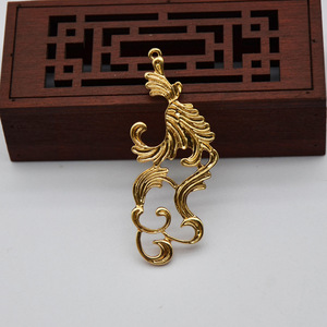 Colgante de estilo antiguo con diseño de nubes, chapado en oro y plata, forma de gota de cobre para la fabricación de collares, accesorios de joyería. - Product Image 2