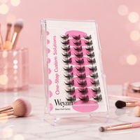 Cils en grappe hypoallergéniques sans colle, auto-adhésifs, sans irritation, extensions de cils pour yeux sensibles, vente en gros, sans colle