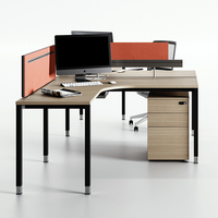 Table d'ordinateur design moderne Flex Space Postes de travail Bureau pour mobilier de bureau moderne