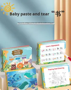 Livres sensoriels éducatifs de haute qualité pour enfants d'âge préscolaire, livres d'images pour jeux éducatifs, papier métallique collant résistant à l'arrachage - Product Image 3
