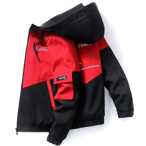 Ropa de primavera y otoño, chaqueta para <span class=keywords><strong>hombre</strong></span>, talla <span class=keywords><strong>3xl</strong></span>, prendas de vestir, abrigo con capucha, <span class=keywords><strong>Parka</strong></span> delgada, chaqueta estampada de moda con capucha para <span class=keywords><strong>hombre</strong></span> - Product Image 2