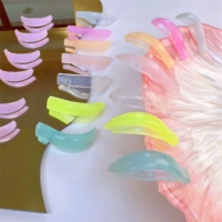 Boucliers auto-adhésifs de levage de cils Coussin de levage de cils sans colle 9 tailles Katya Vinog Shield No Glue Roller L Curl Silicone Perm Rods