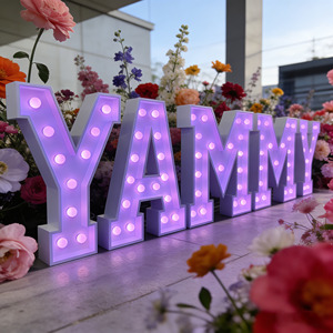 Letras <span class=keywords><strong>LED</strong></span> Personalizadas de Fábrica, Letras Metálicas de 4 Pies, Número Luminoso, Letrero <span class=keywords><strong>LED</strong></span> Tipo Marquesina, Adecuado <span class=keywords><strong>para</strong></span> Decoración de Fiestas - Product Image 5