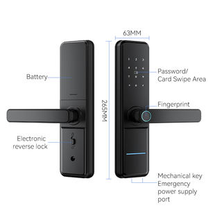 एल्यूमीनियम उच्च सुरक्षा स्मार्ट इलेक्ट्रॉनिक होटल सिस्टम लॉक स्मार्ट लॉक - Product Image 6