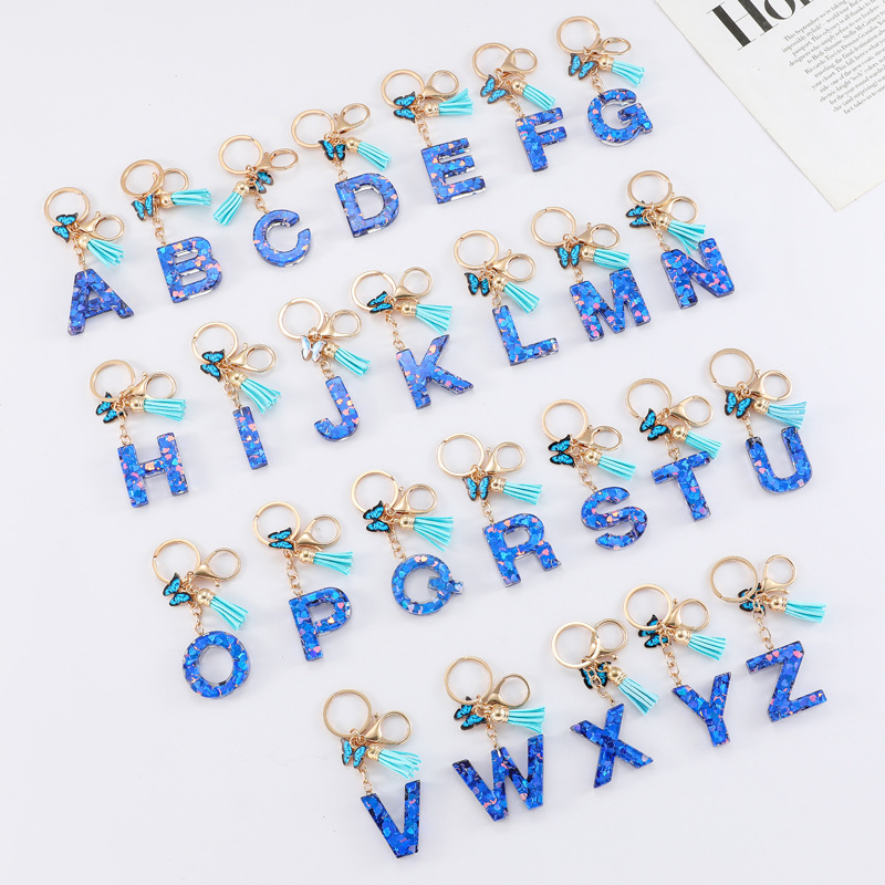 letter charms for keychain making