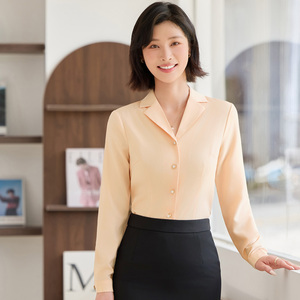 Chemise blanche femme 2025 nouveau printemps et automne haute qualité mode tempérament déesse ventilateur chemise professionnelle haut à manches longues - Product Image 6