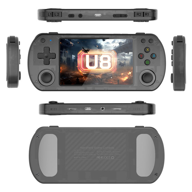 U8 Portable Handheld Video Game Console for Kids 4 Inch Screen 64GB 15000 Games Handheld Player