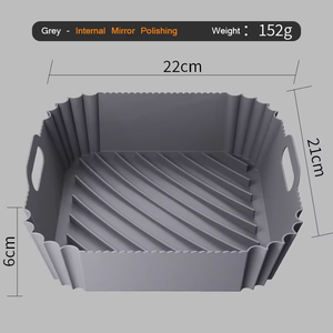 <span class=keywords><strong>Accessori</strong></span> <span class=keywords><strong>per</strong></span> <span class=keywords><strong>friggitrice</strong></span> <span class=keywords><strong>ad</strong></span> <span class=keywords><strong>aria</strong></span> in Silicone pirofila <span class=keywords><strong>quadrata</strong></span> multifunzione durevole - Product Image 3