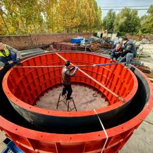 Encofrado Circular de Acero para un Alzuelo de Río con una Placa de Delimitación, una Pared Cortada y una Pared de Apoyo <span class=keywords><strong>en</strong></span> el Lado del Río - Product Image 5