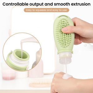 Eco-Friendly Luxury Portable Silicone 100ML Refillable Shampoo Lotion <b>Bottle</b> Custom BPA-Free Travel Essentials Kit <b>Bottles</b> Set - Product Image 4