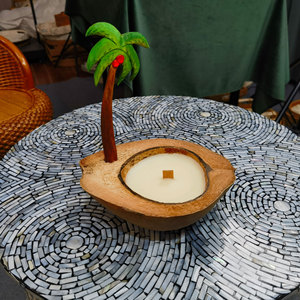 Candela <span class=keywords><strong>di</strong></span> cocco all'ingrosso eco friendly ciotola <span class=keywords><strong>di</strong></span> guscio <span class=keywords><strong>di</strong></span> cocco candela <span class=keywords><strong>di</strong></span> cocco fatta a mano profumata <span class=keywords><strong>per</strong></span> <span class=keywords><strong>natale</strong></span> - Product Image 2