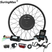 Fournisseur de solutions de rénovation et d'amélioration pour vélos électriques, contrôleur à onde sinusoïdale 48V 25A, kit moteur de moyeu de vélo électrique à couple élevé 500W pour roues de 20 à 29 pouces