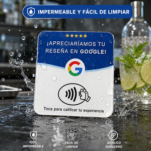 Spanische NFC Google-Bewertungskarte im Großhandel, Anpassbare Version mit Eigenem Logo und Link, OEM ODM für Restaurants, Salons und Hotels - Product Image 1