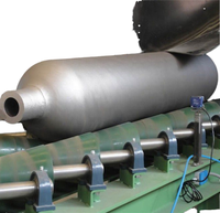 Équipement de sablage et de peinture par pulvérisation pour bouteilles de gaz GPL/GNC, cylindres en acier, machine de nettoyage des parois extérieures avec moteur