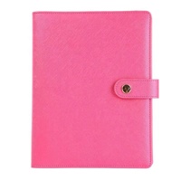 Classeur à feuilles mobiles personnalisé A5, planificateur, Journal en cuir végétalien, rechargeable, carnet à 6 anneaux avec fermeture magnétique