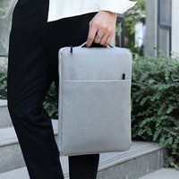 Housse pour ordinateur portable MKW3134 avec logo personnalisé, en nylon imperméable, 15 pouces, légère, avec plusieurs poches, sac portable pour ordinateur portable