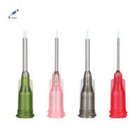 Aiguille de distribution Liscoe 14-27G 1" en acier inoxydable avec revêtement PTFE Téflon, embout Luer Lock résistant aux produits chimiques, pointe de colle OEM