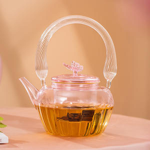 Nouvelle Arrivée 2025 – Théière en Verre Papillon Chauffante Haut de Gamme pour Femme avec Séparation Thé et Eau - Product Image 3