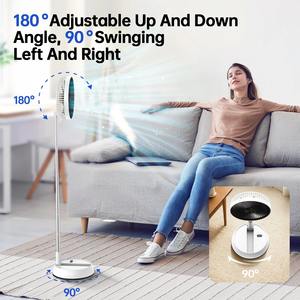 Ventilador Portátil Plegable de Pie con Control Remoto, Batería de Alta Capacidad de 5400mAh, para Dormitorio, Oficina, Camping, Carga USB - Product Image 3