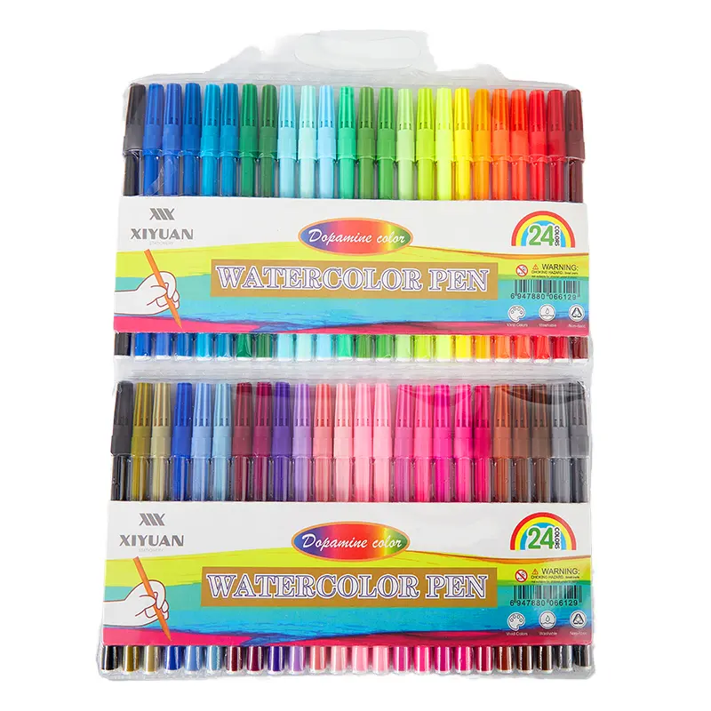 12/24/36/48 renk sanat için boya fırçası kalem çok renkli işaretleyici kalem toksik olmayan işaretleyici kalem